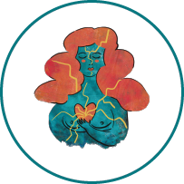 Women's illustration, icon leading to the page